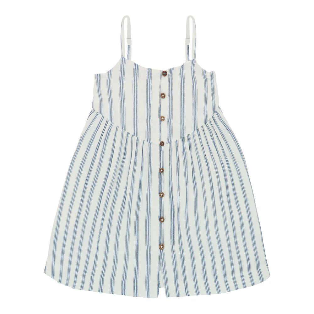 Cotton gauze dress with straps