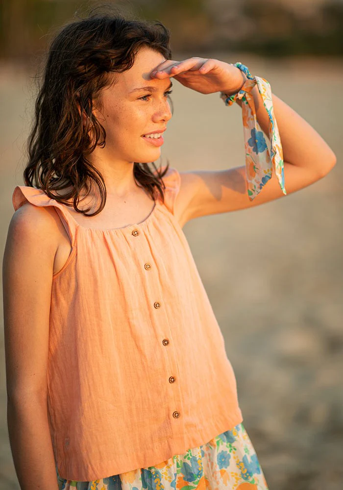 Flounce Sleeve Blouse