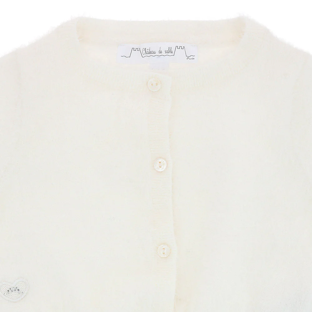 Fluffy cropped cardigan