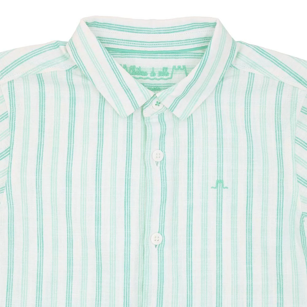Cotton Linen striped shirt