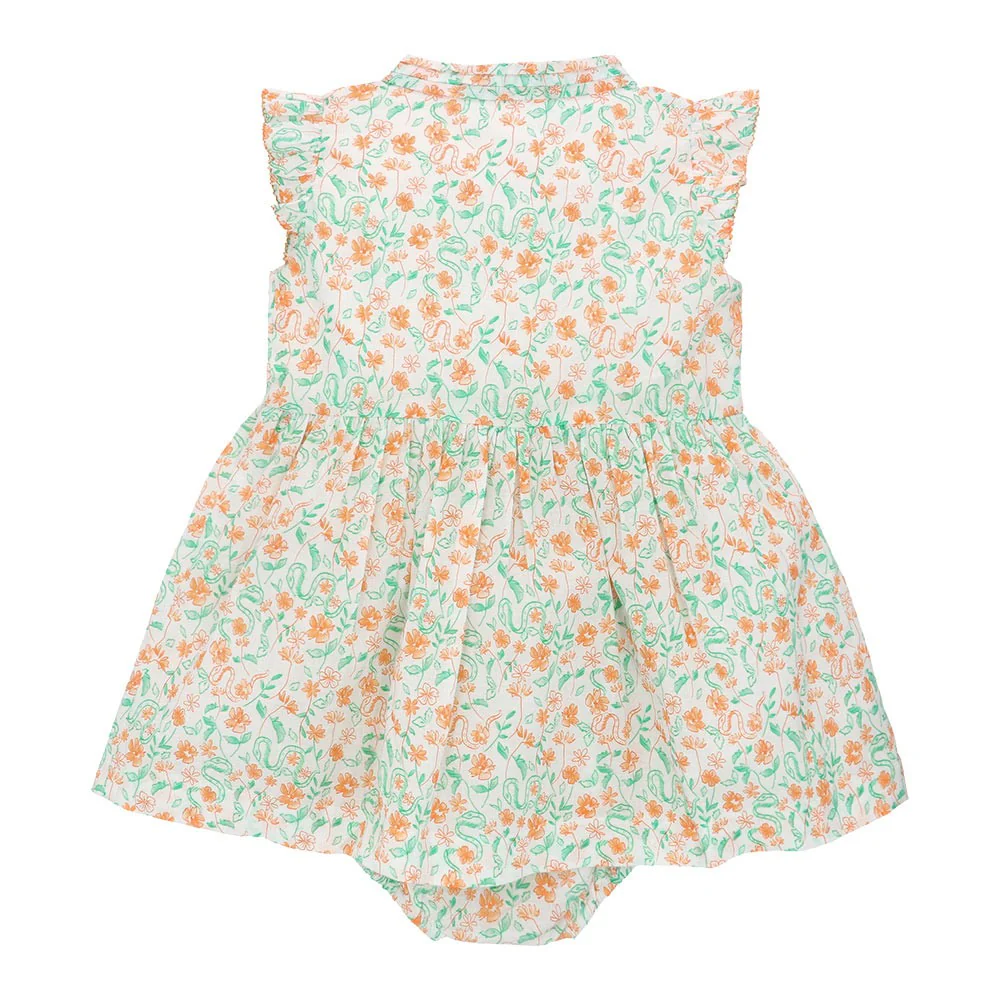 Flounce sleeve romper Dress