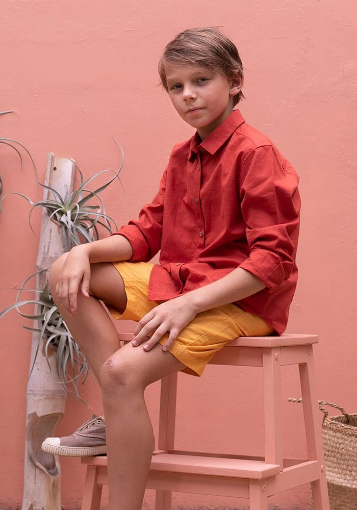 Cotton Linen Long Sleeve Shirt