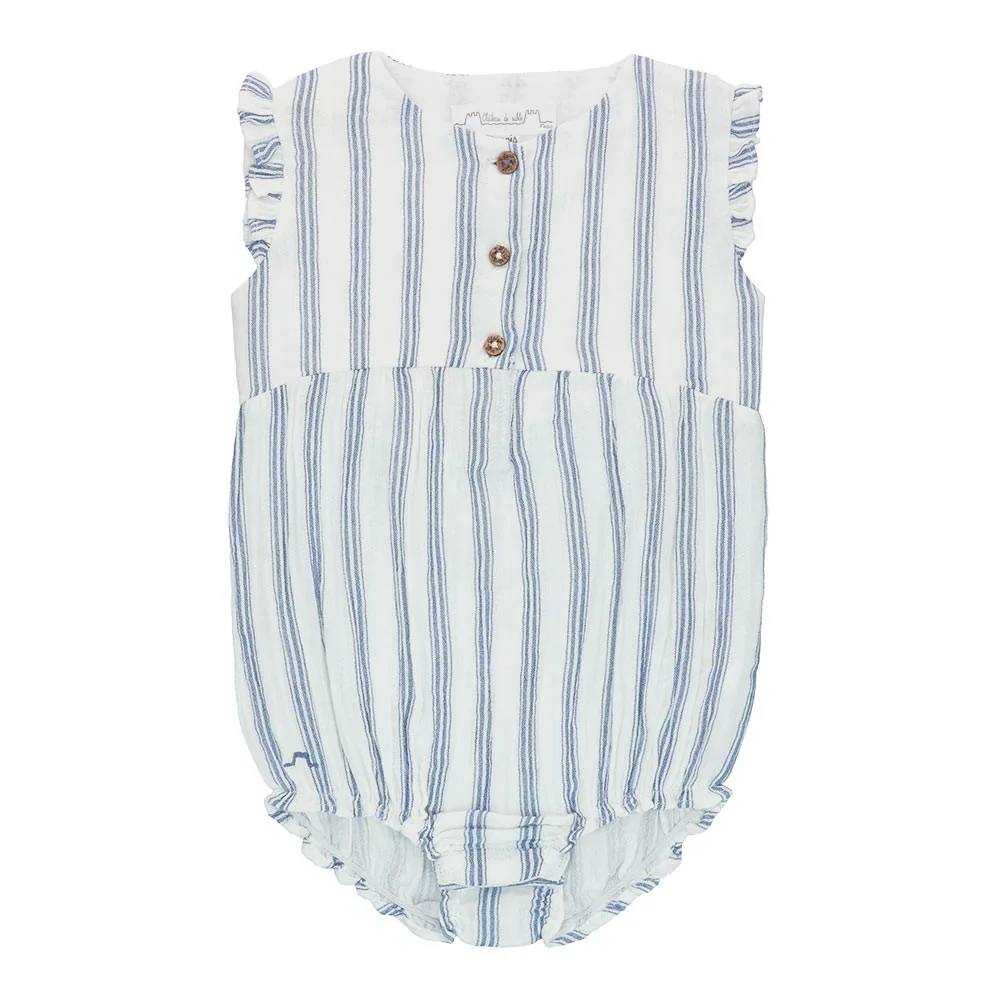Striped playsuit