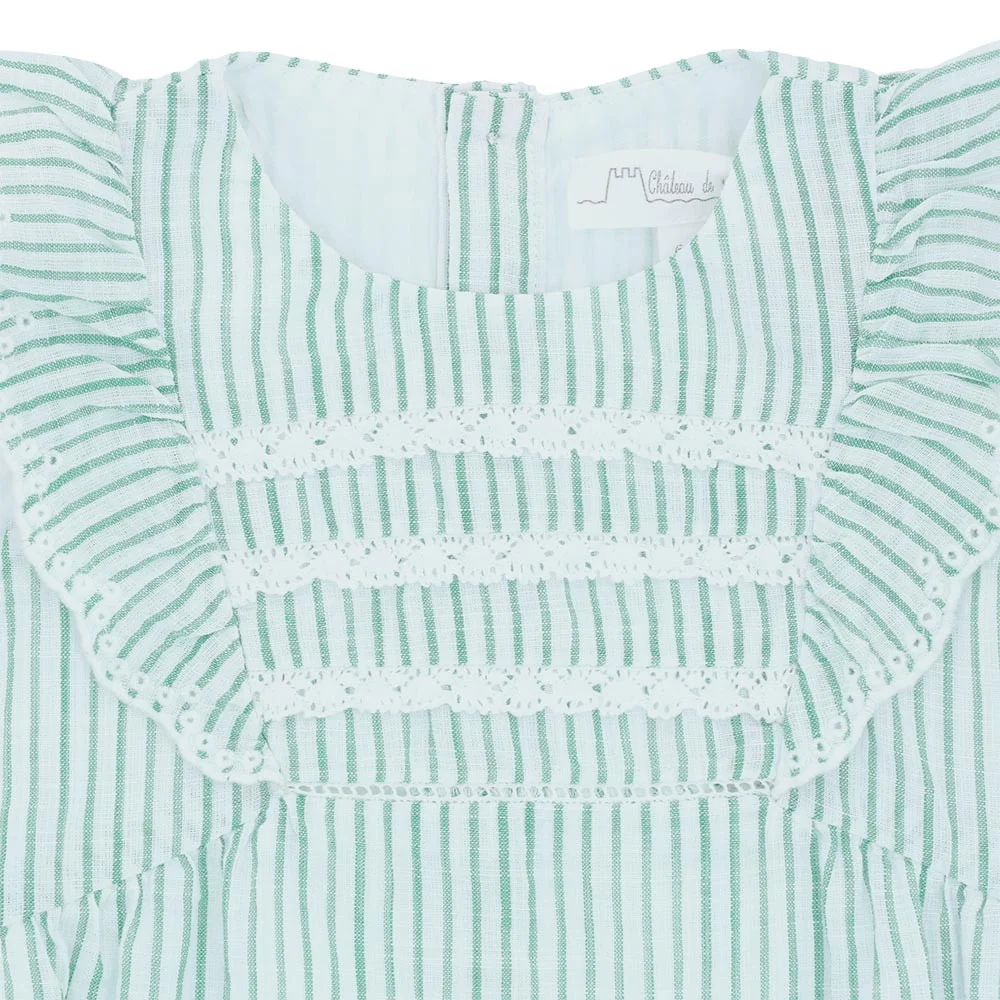 Flounce sleeve playsuit