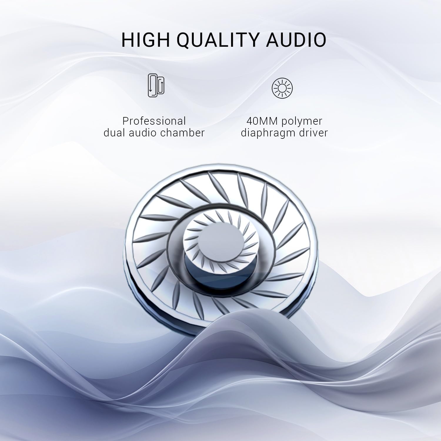 OneOdio A10 Hybrid Active Noise Cancelling Headphones, Hi-Res Audio, 62H Playtime with Speed Charge, Travel Case, Wireless/Wired, Built-in Mic, Bluetooth Over Ear Headphones for Work Travel