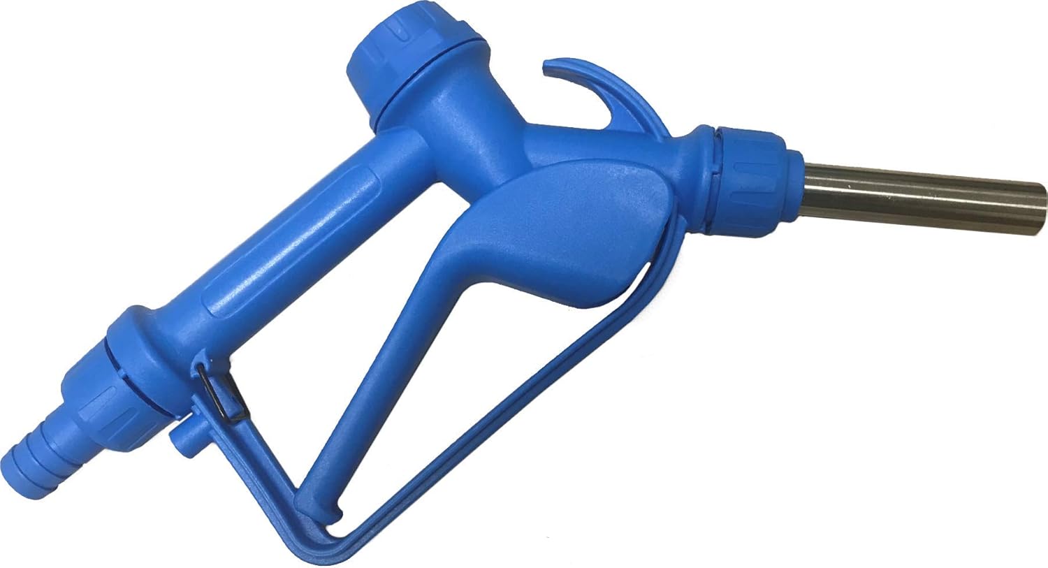 Poly/Plastic Manual Nozzle with Stainless Steel Spout | Built-in ¾” barbed swivel | 19mm Stainless Steel Spout | DEF Nozzle | Water | Antifreeze