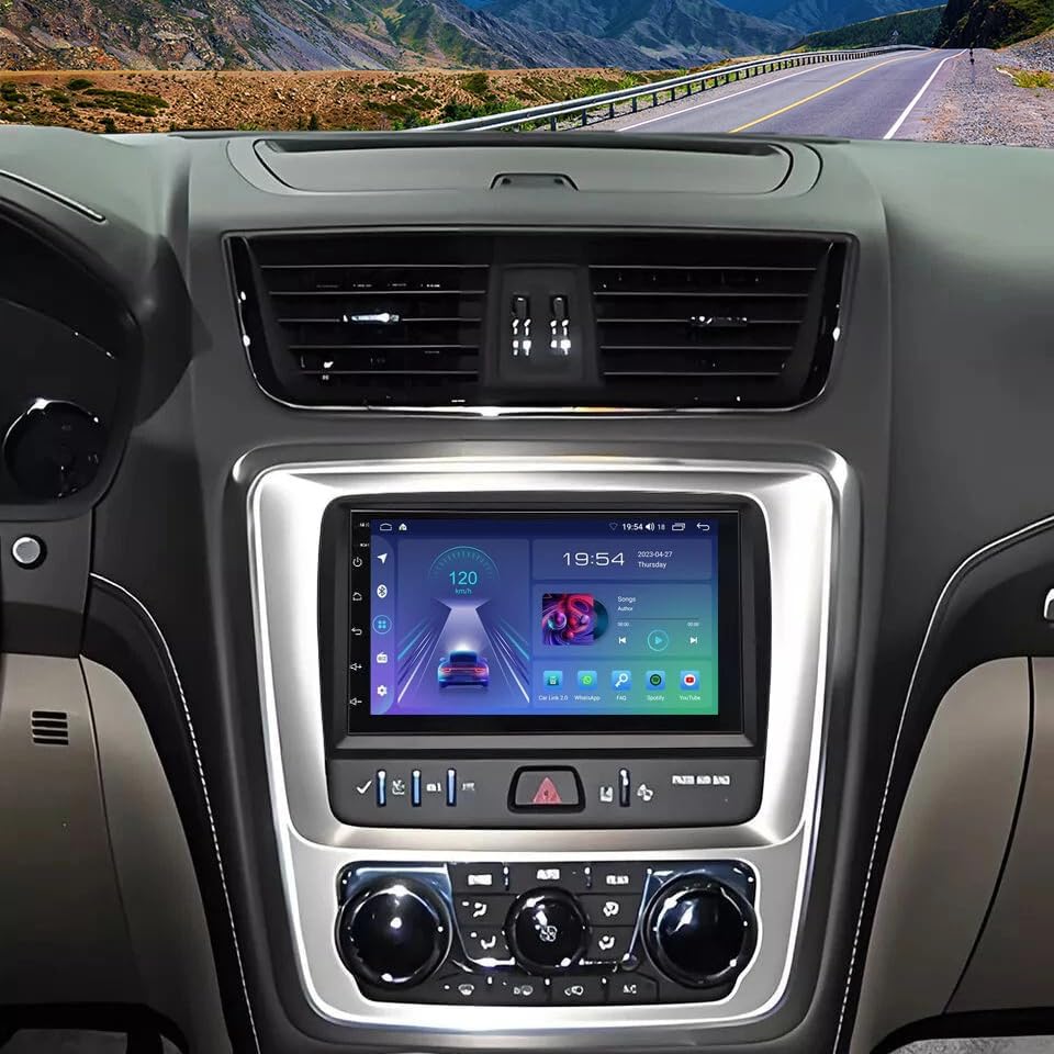 Android 14 Car Stereo Fit for Chevy Traverse 2013-2017 Radio Upgrade 7inch Touch Screen with Wireless Carplay Android Auto Backup Camera Mirror Link GPS SWC WiFi FM, 4+64G