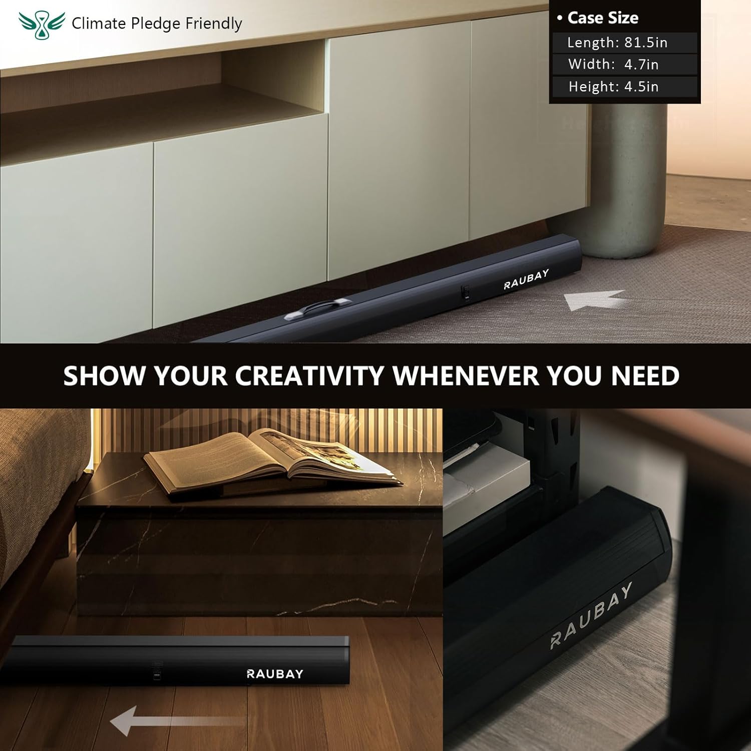 【Wider Style】 RAUBAY 78.7 x 82.7in Large Collapsible Gray Backdrop Screen Portable Retractable Panel Photo Gray Background with Stand for Video Conference, Photographic Studio, Streaming