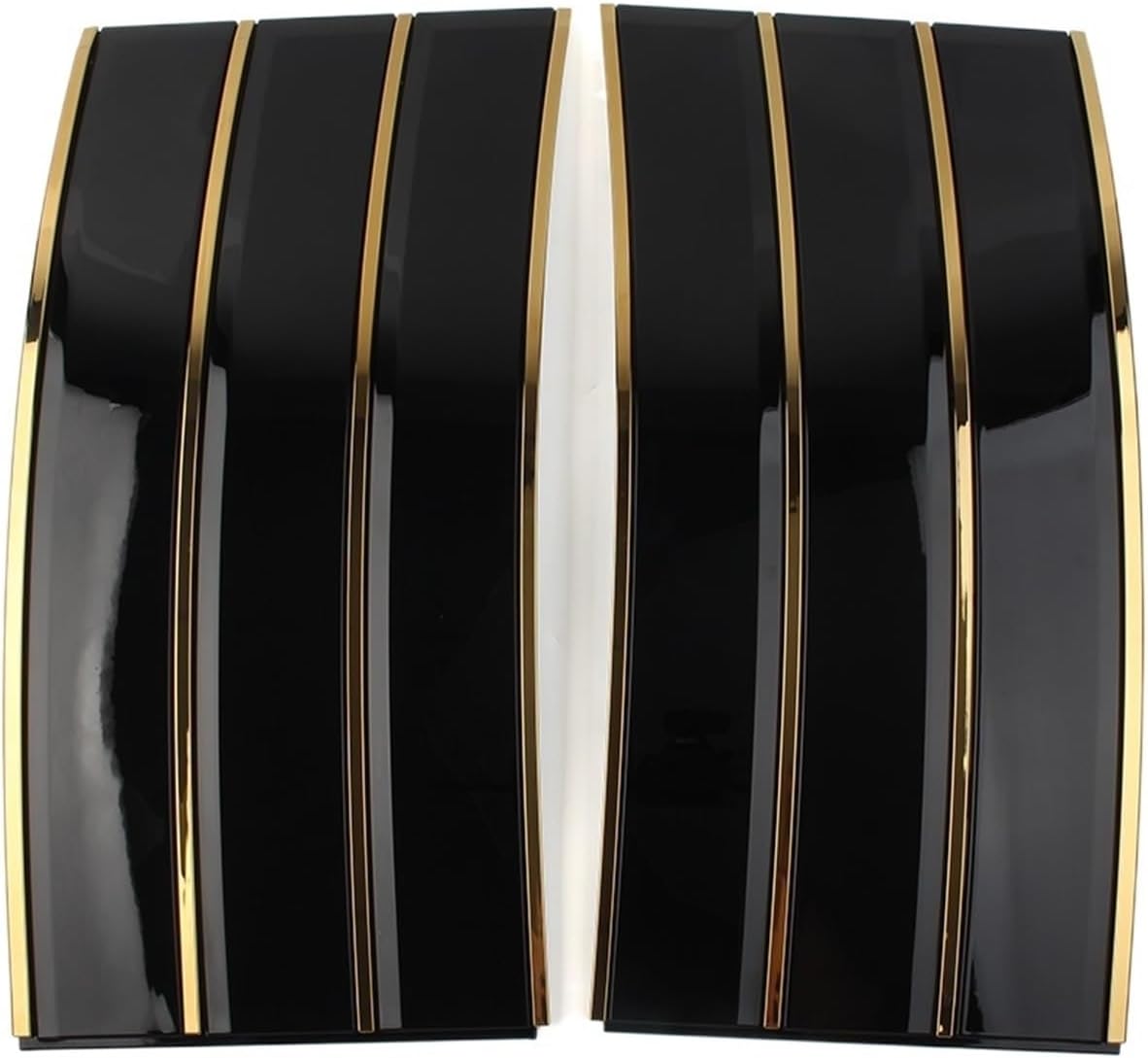 2Pcs Car Door Side Fender Vent Black Gilded Decoration Cover Trim Compatible For Land Rover Range Rover L405 2013-2021 Exterior Accessories
