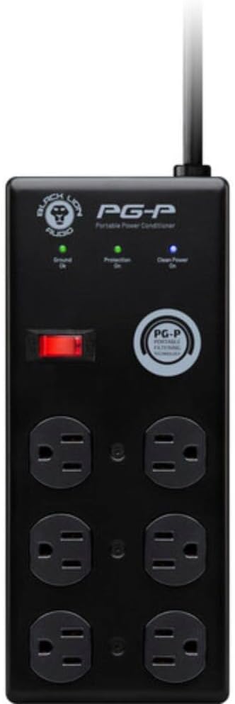 Black Lion Audio PG-P Portable Power Conditioner, 6 Outlets, 9' Cable (Pair) Bundle