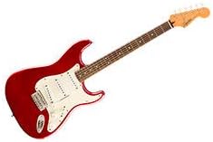 Squier Classic Vibe 60s Stratocaster Electric Guitar, with 2-Year Warranty, Candy Apple Red, Laurel Fingerboard