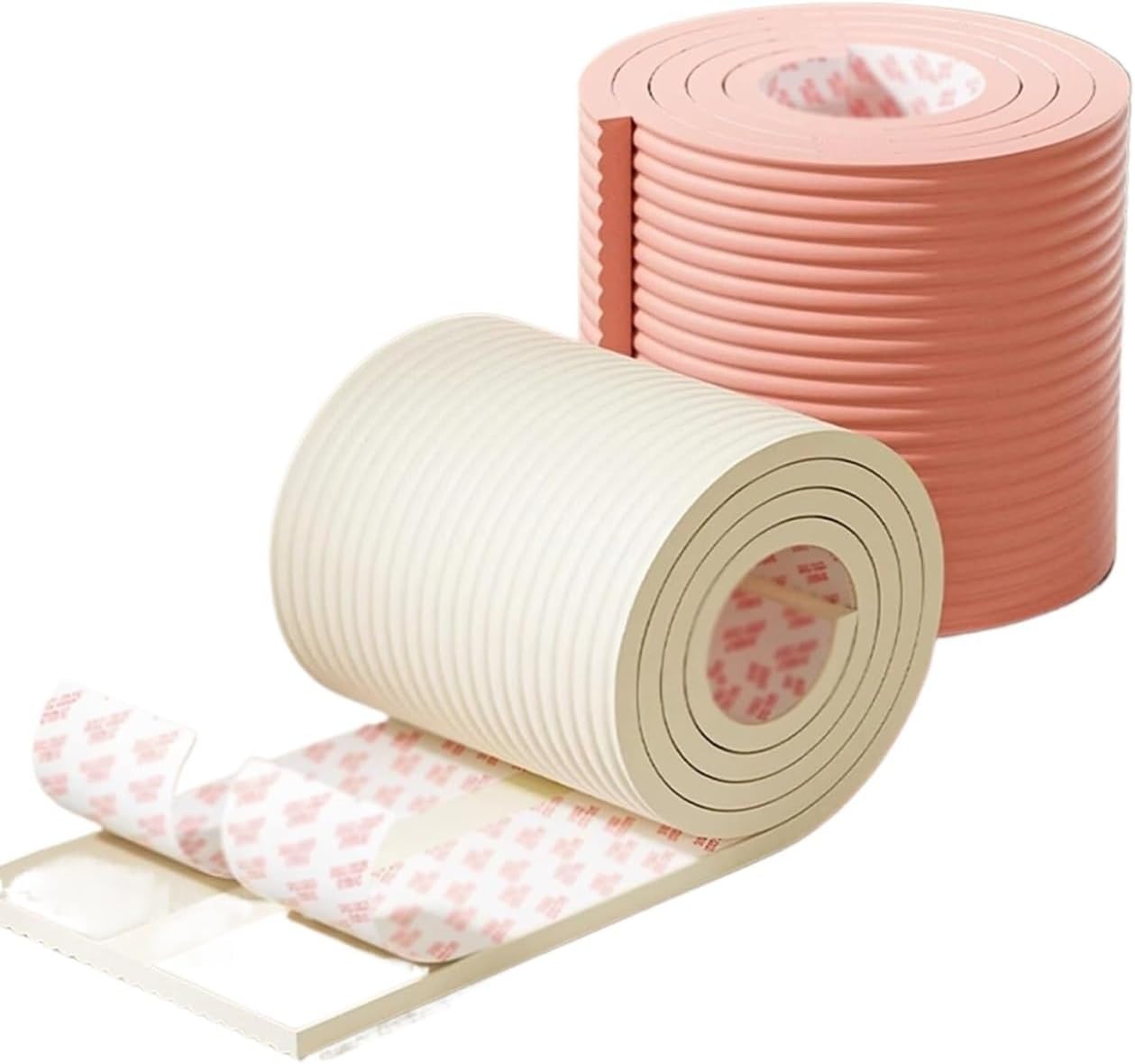 Furniture Edge Corner Guards, Furniture Corner Protectors Soft Extra Wide Guard Self Adhesive Bumpers Wall Protector Foam Padding for Garage Fireplace Table Stair(Woody,16.4ft/5m)