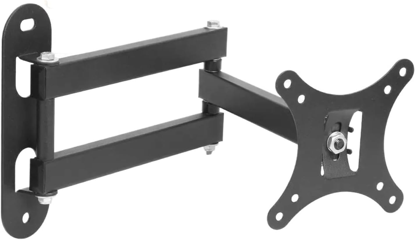 Adjustable Wall Mount Bracket for 17 32 Inch Monitors & TVs Heavy Duty 30kg Load Capacity 2 Piece Extendable Design for Optimal Viewing Angles