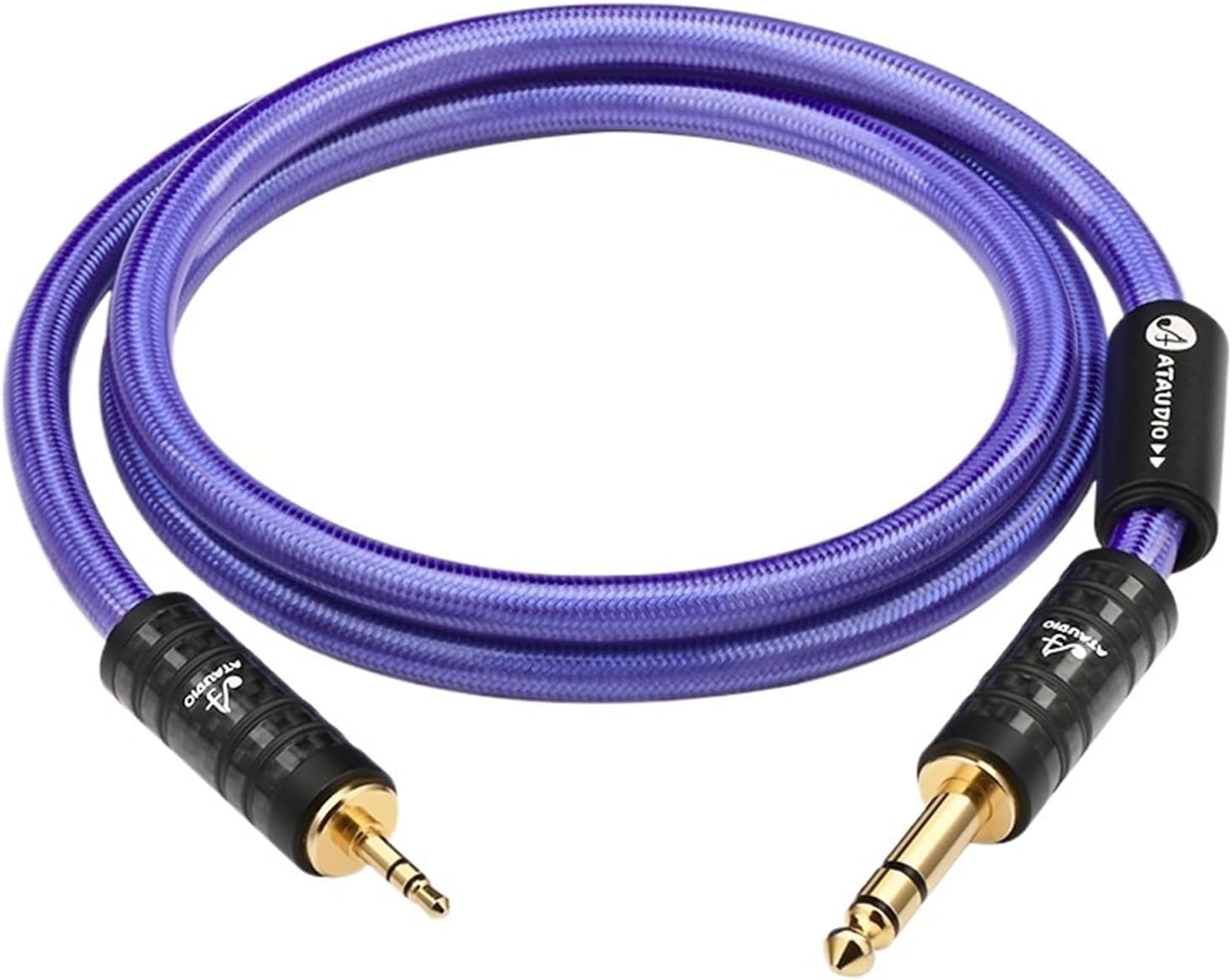 3.5 to 6.5 Male to Male Audio Cable for Phone Computer Mixer Amplifier Gold Plated 3.5 Jack to 6.5 Jack Connection Cable(2m)