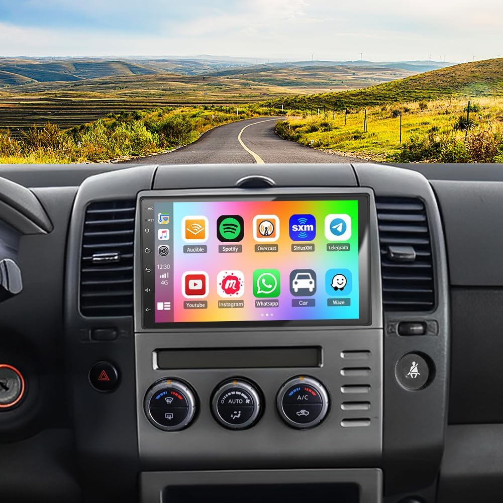 Android 13 Car Radio Stereo for Nissan Frontier 2005-2008, for Nissan Sentra 2007-2012 7 inch Touchscreen Radio with Wireless Carplay & Android Auto Bluetooth GPS WiFi SWC FM Backup Camera 2+32G