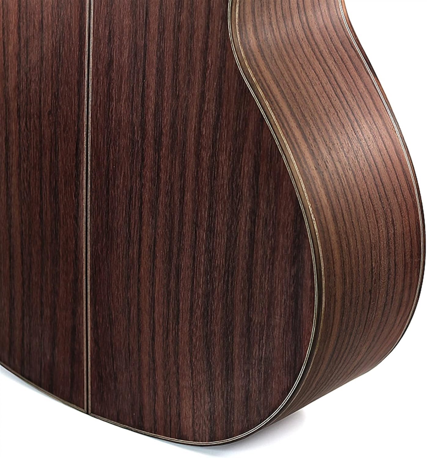 Rosewood Folk Guitar Full Single Finished Barrel Combination Rosewood Back Side Spruce Veneer DIY Guitar Material Unfinished Guitar Body