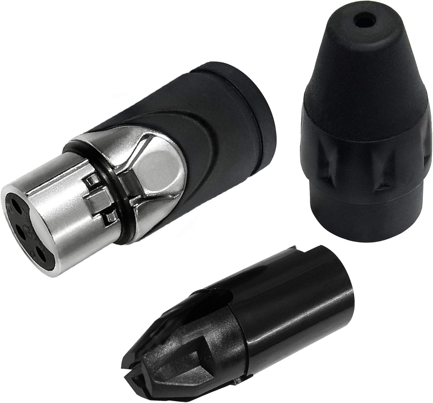 6 Units - 4 Foot - Canare L-4E6S, Star Quad Balanced Male To Female Microphone Cables With Amphenol AX3M & AX3F Silver XLR Connectors - CUSTOM MADE By WORLDS BEST CABLES