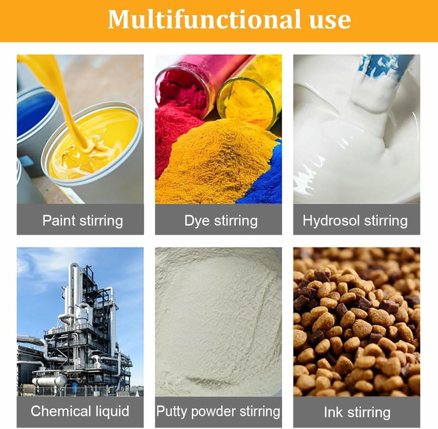 Pneumatic Paint Mixer 200L, Stainless Steel Automatic Stirring Machine with Air Agitator, Bracket Mixer, for Viscous Liquid, Ink, Dye, Adhesive, Mixing Applications-