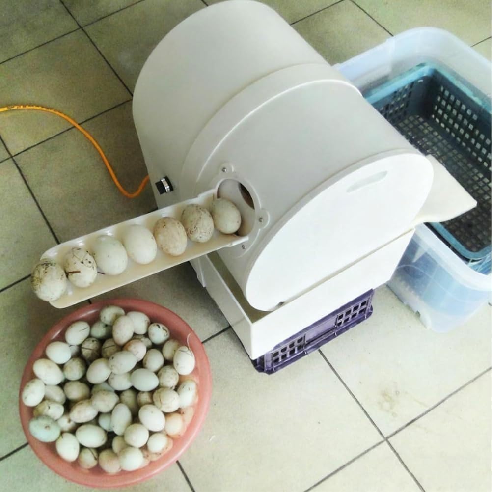 Electric Egg Washing Machine, Fully Automatic Washing Machine, Commercial Egg Surface Cleaning System, Suitable for Farms, Restaurants, and Home Use