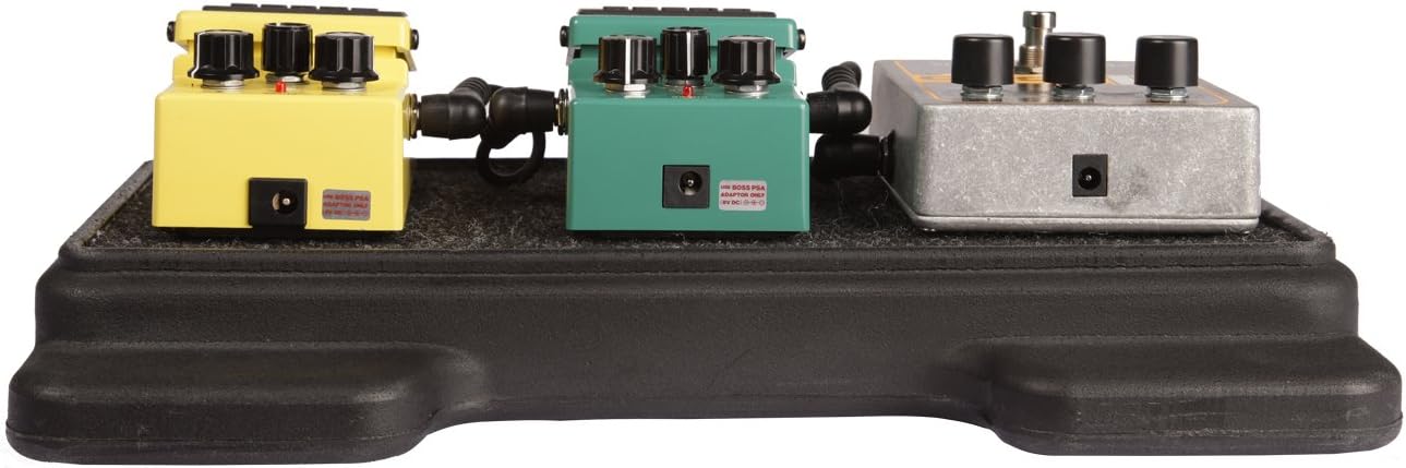 Gator G-MINI BONE Cases Rotationally Molded Polyethylene Guitar Pedal Board with Cinch Style Carry Bag; USA Made, 12.5