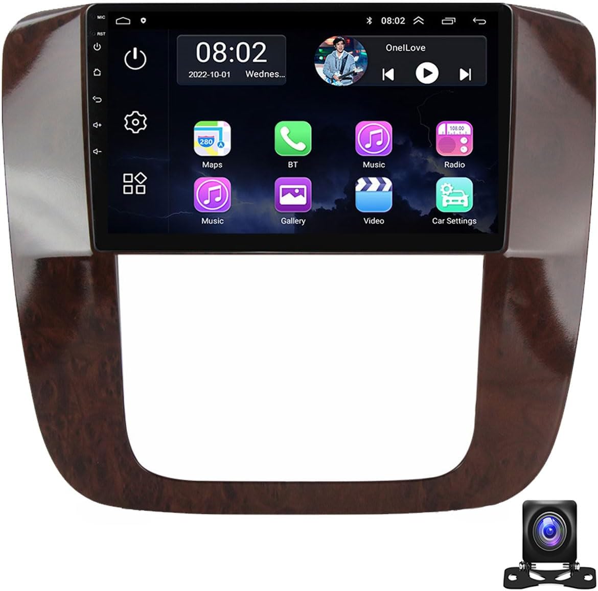 DEHIWI Car Multimedia Player, 9 Inch Touchscreen Car Stereo for Chevrolet Tahoe 2012 with 720P Backup Camera, Bluetooth Music, 4G, WiFi, SWC, Auto, Carplay, FM Car Radio Receiver