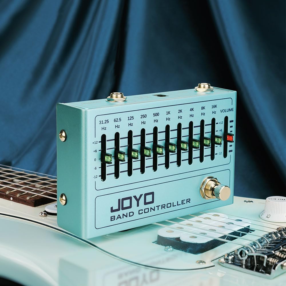JOYO EQ Pedal 10 Band Equalizer (31.25Hz-16kHz) for Electric Guitar, Bass and Multi-string Guitars (R-12)