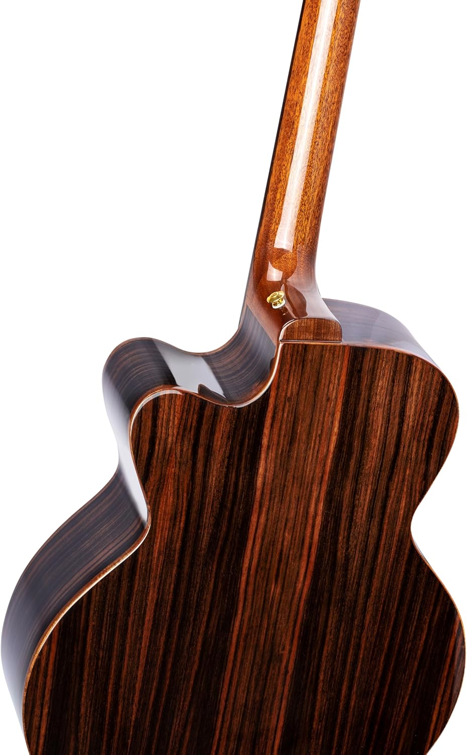 Ortega Guitars 4 String Private Room Striped Ebony Suite w/Arm Rest Solid Top Acoustic-Electric Bass w/Bag, Right (STRIPEDSU.ACB)