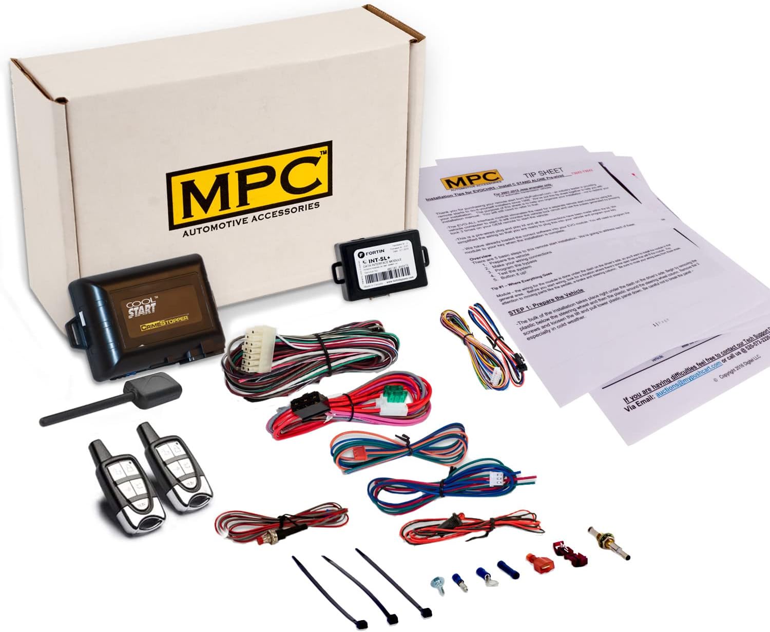 MPC 4-Button Keyless Entry/Remote Start Compatible with 2003-2007 Cadillac CTS - Long Range Remotes - Up to 1,000 ft