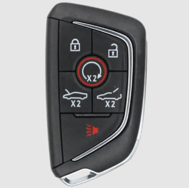 Replcament Smart Key Fob for Corvette 2020-2022 C8 FCC YG0G20TB1 YGOG2OTB1 Part Number 13536982 13538850 Pack of 2