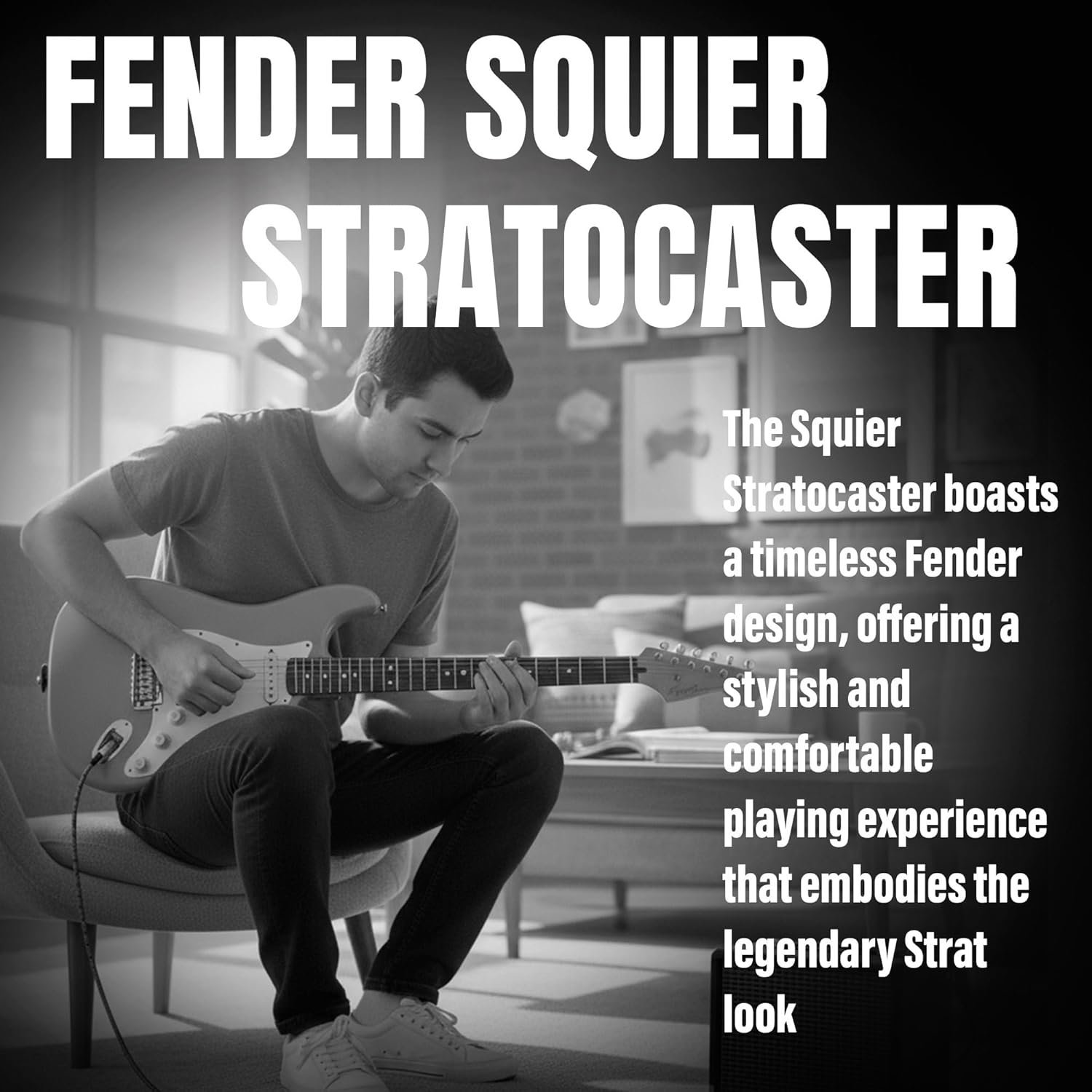 Fender Squier Stratocaster Electric Guitar - Daphne Blue