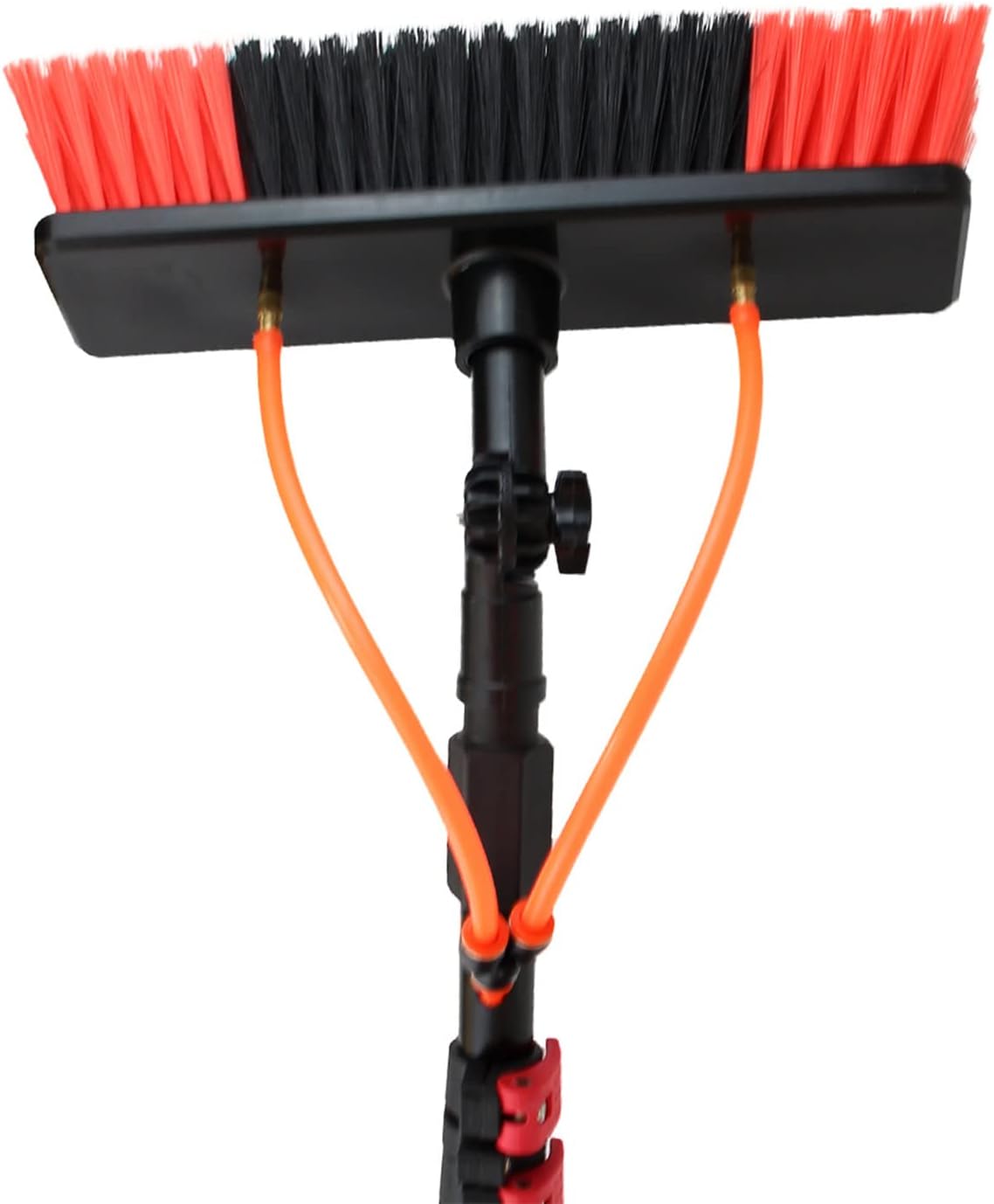 17.7ft Window Cleaning Pole Water Fed Telescopic Brush Extendable Cleaner Window Cleaner Kit Conservatory Roof 30cm Brush Head Extendable Window Washer(Size:5.4m)