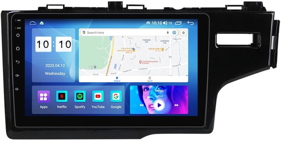 Android Car Stereo for Honda Jazz Fit 2014-2015 RHD,9 inch IPS Touchscreen with Upgrade Wireless CarPlay & Android Auto,WiFi/GPS,Support SWC and Subwoofer,8-Core 8G+256G