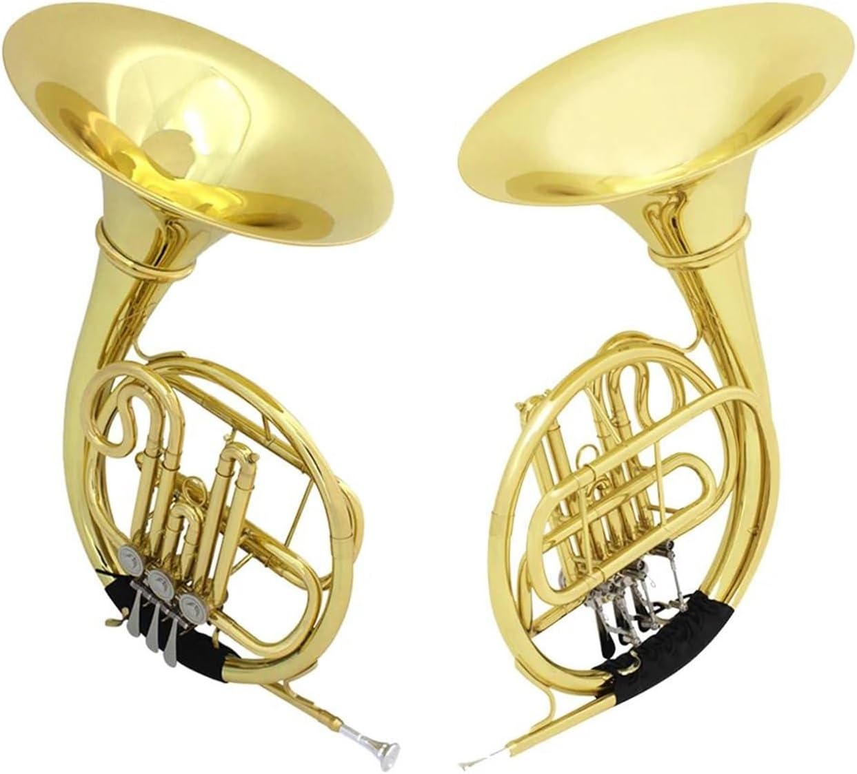 4 Key French Horn Bb French Horn Professional Brass Solid 3 Key Musical Instrument Accessories With Case Gold