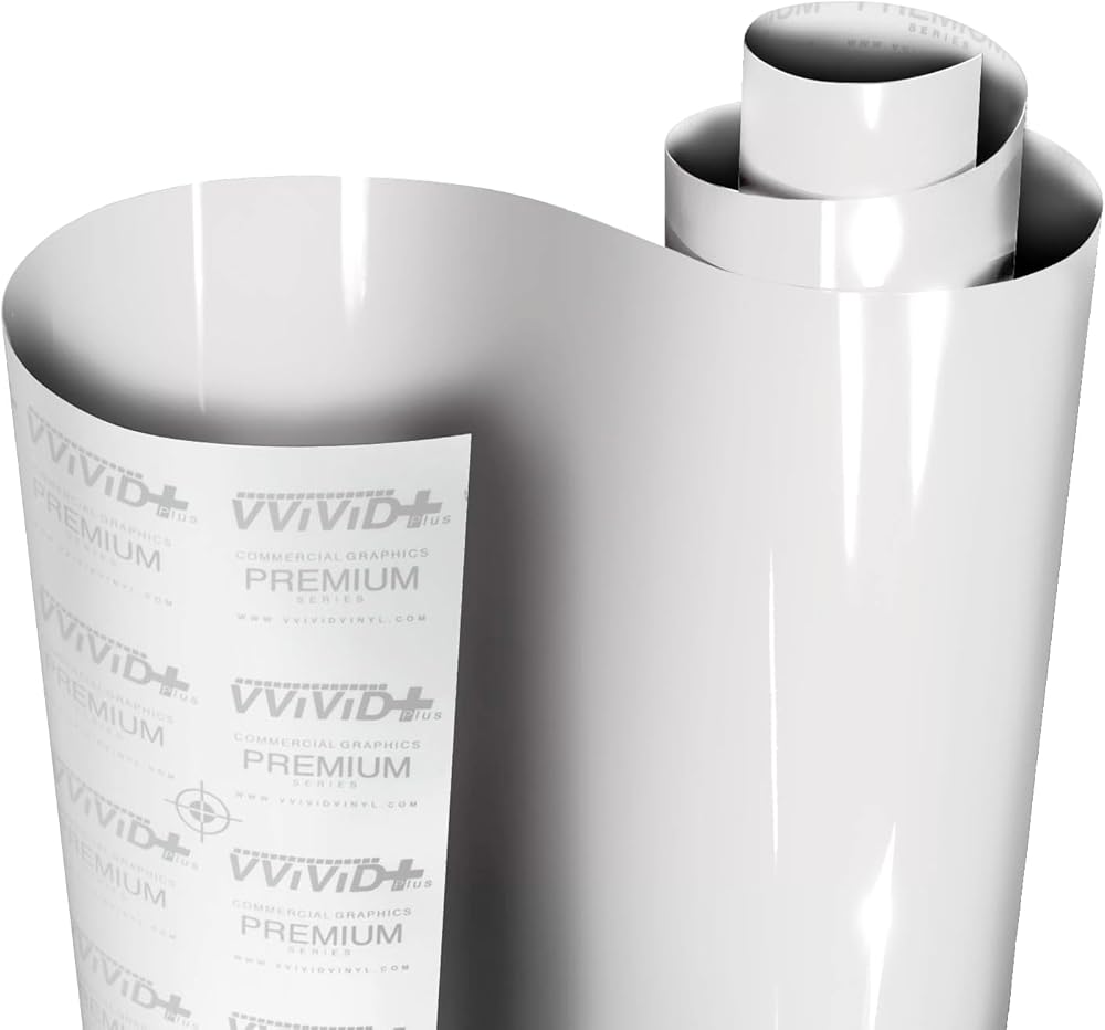VViViD+ Premium Vinyl Wrap Film (50ft x 5ft, Gloss Suzuka Ice Grey)