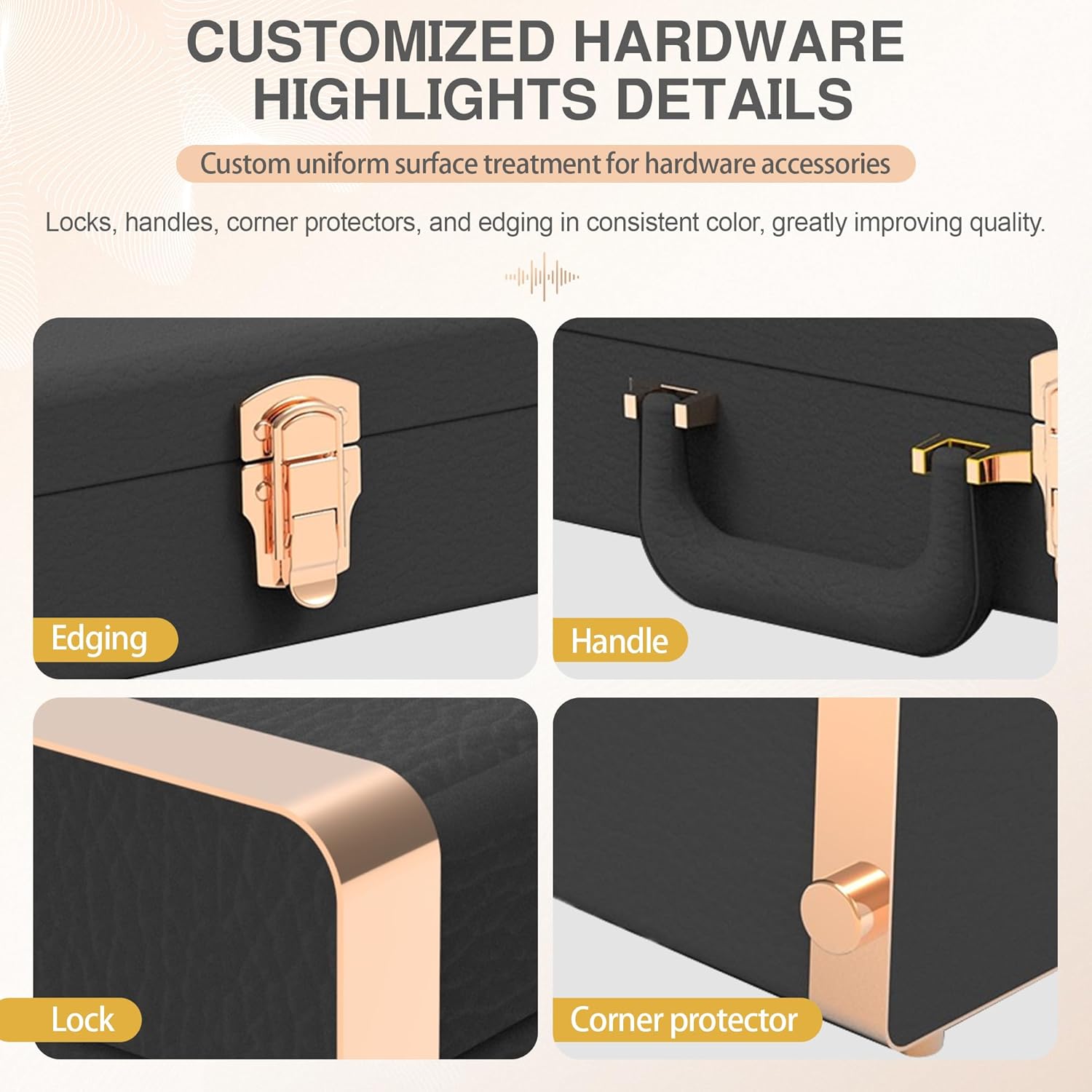 Electric Guitar Hard Case Shell Case With Lock For Square Electric Guitar 39in Electric Guitars Hard-Shell Protective Carrying Case for KST/KTL/170 Model with Security Lock Metal Feet (Classic Black)