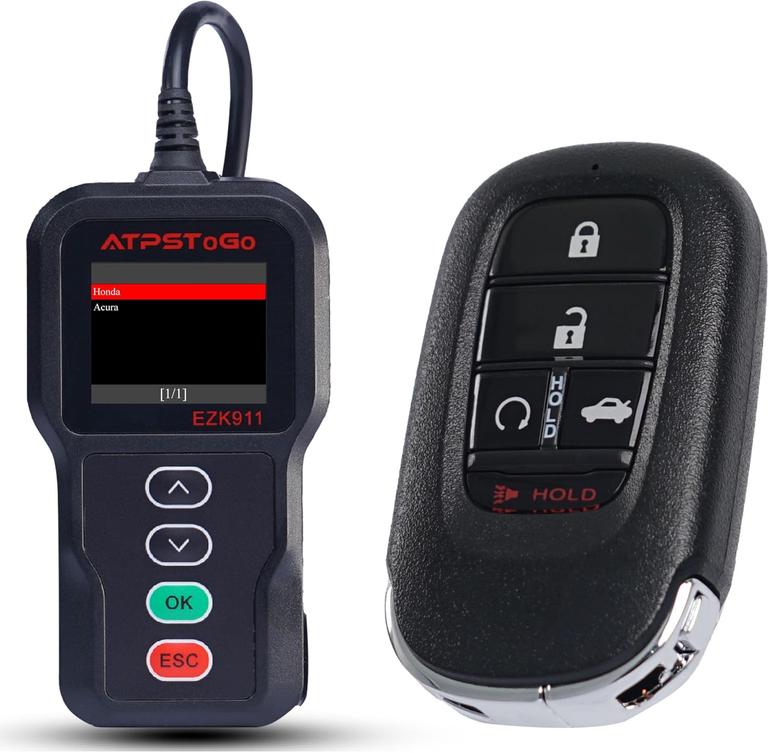 DIY Key Fob Replacement Compatible with 2022 2023 2024 Honda Civic Accord Keyless Entry Remote Control Key Replace Kit FCC ID: KR5TP-4 5 Button