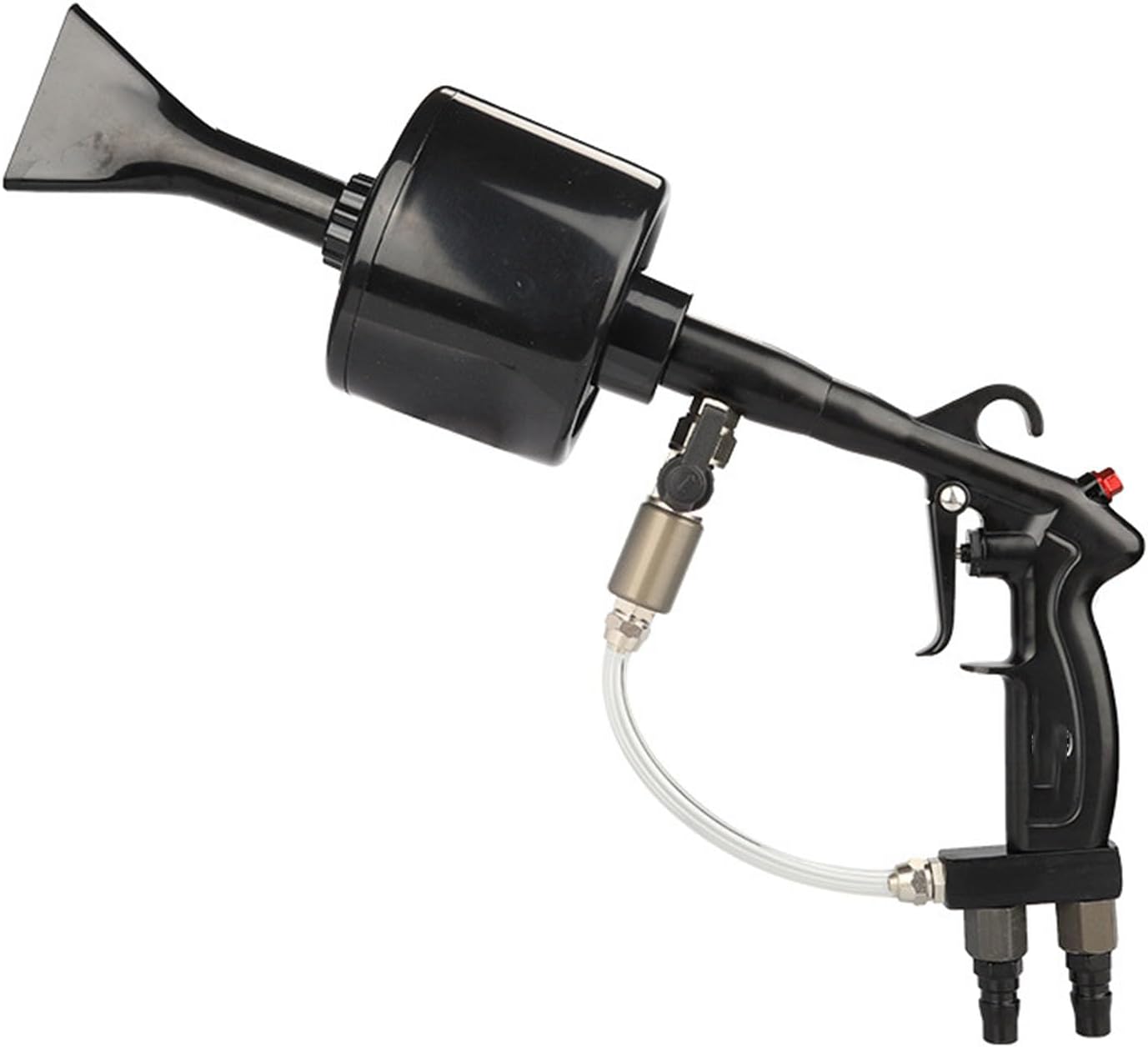 Double Tube Foam Gun, 30cm Aluminum Alloy Handle, Suitable for Efficient Car Washing, Double Tube Design PP Nozzle, Ergonomic Design, Valve Adjustment