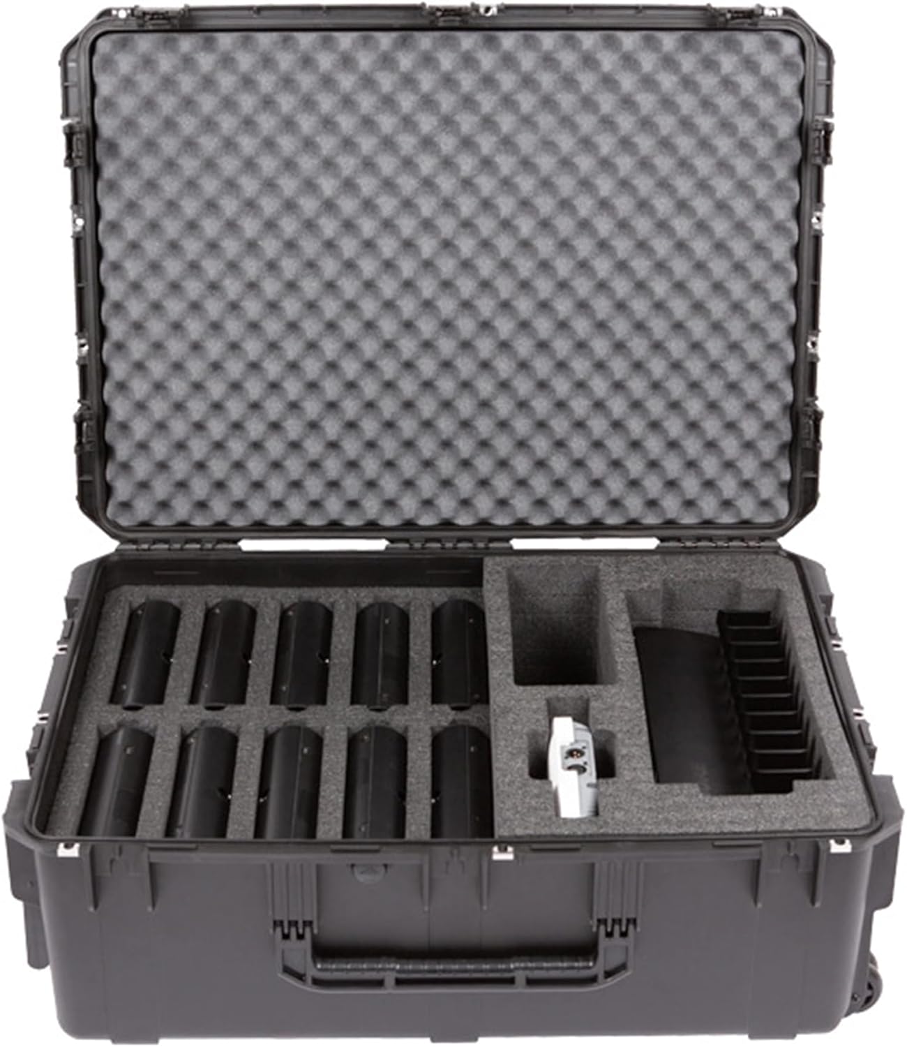 SKB iSeries Shure Microflex Waterproof Case - Military-Grade Protection for Microphones & Accessories, Custom Foam Interior - Secure Portable Storage