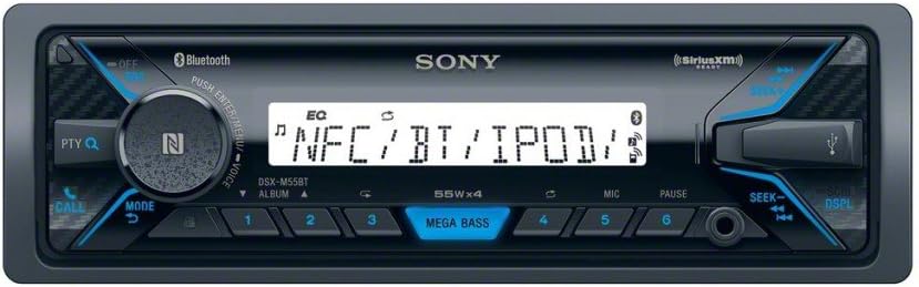 Sony Dsx-m55bt Receptor Multimedia Bluetooth NFC Mega Bass Radio Fm/am USB Reproductor Y Aux