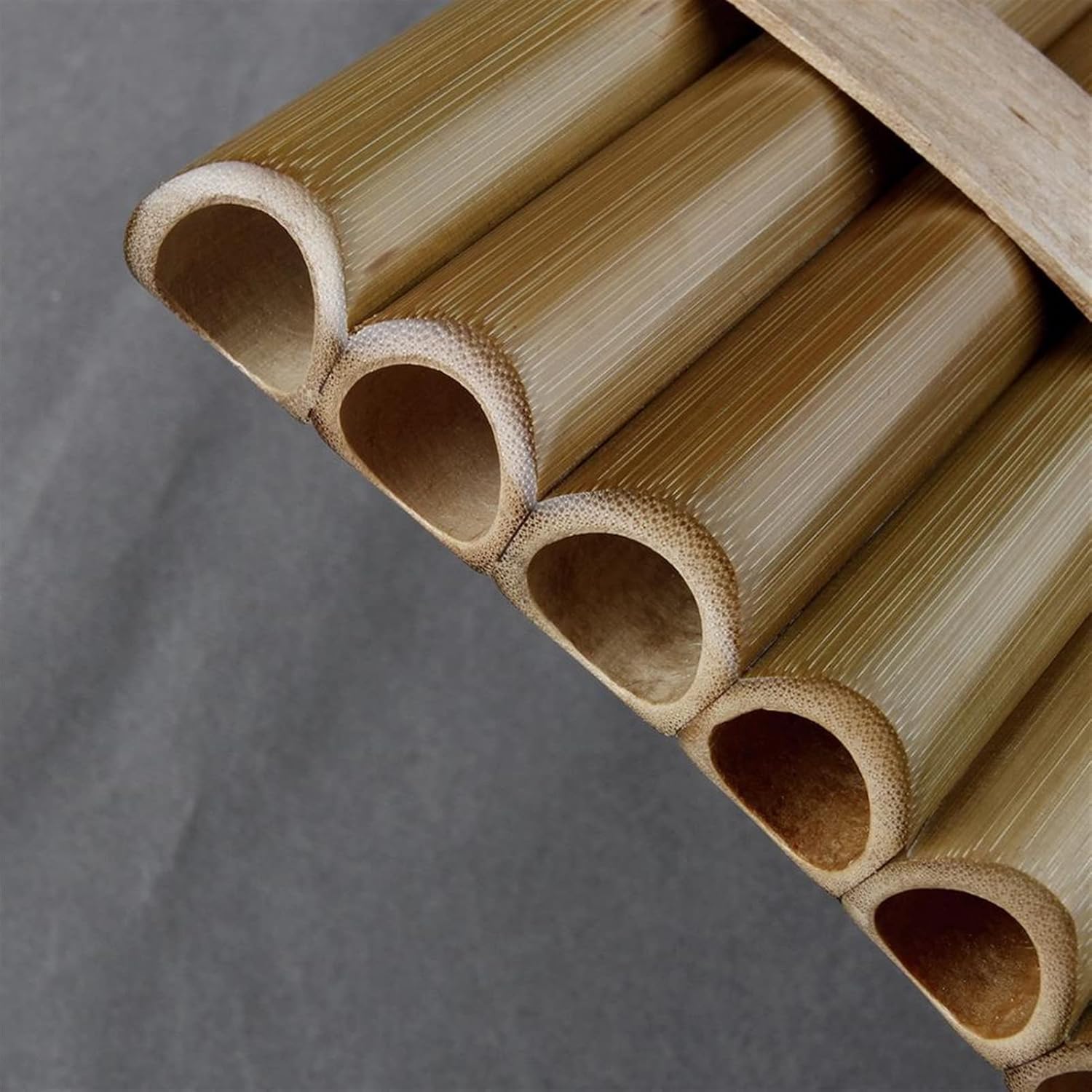 TSTS Beginner Pan Flute 15 Pipes G Key Pan Pipes Woodwind Instrument Traditional Musical Instrument Bamboo Pan Flute (Color : Left-Hand)