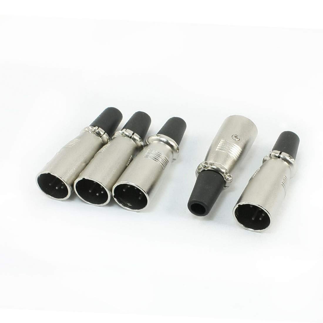 New Lon0167 5 Pcs Featured 7cm Long 5 reliable efficacy Pin XLR Audio Connector Male Connector for Microphone MIC Cable(id:d4b d3 50 dfa)