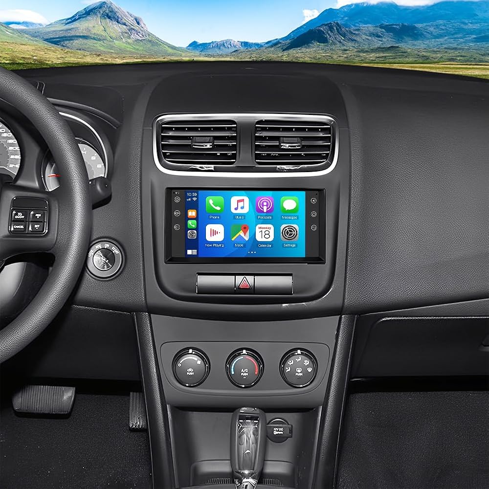 Double Din Car Stereo Radio for Dodge Avenger 2011-2014,Android 13 7 inch Touch Screen Head Unit Car Stereo with Wireless Carplay Android Auto Support GPS Bluetooth WiFi FM RDS DSP Backup Camera