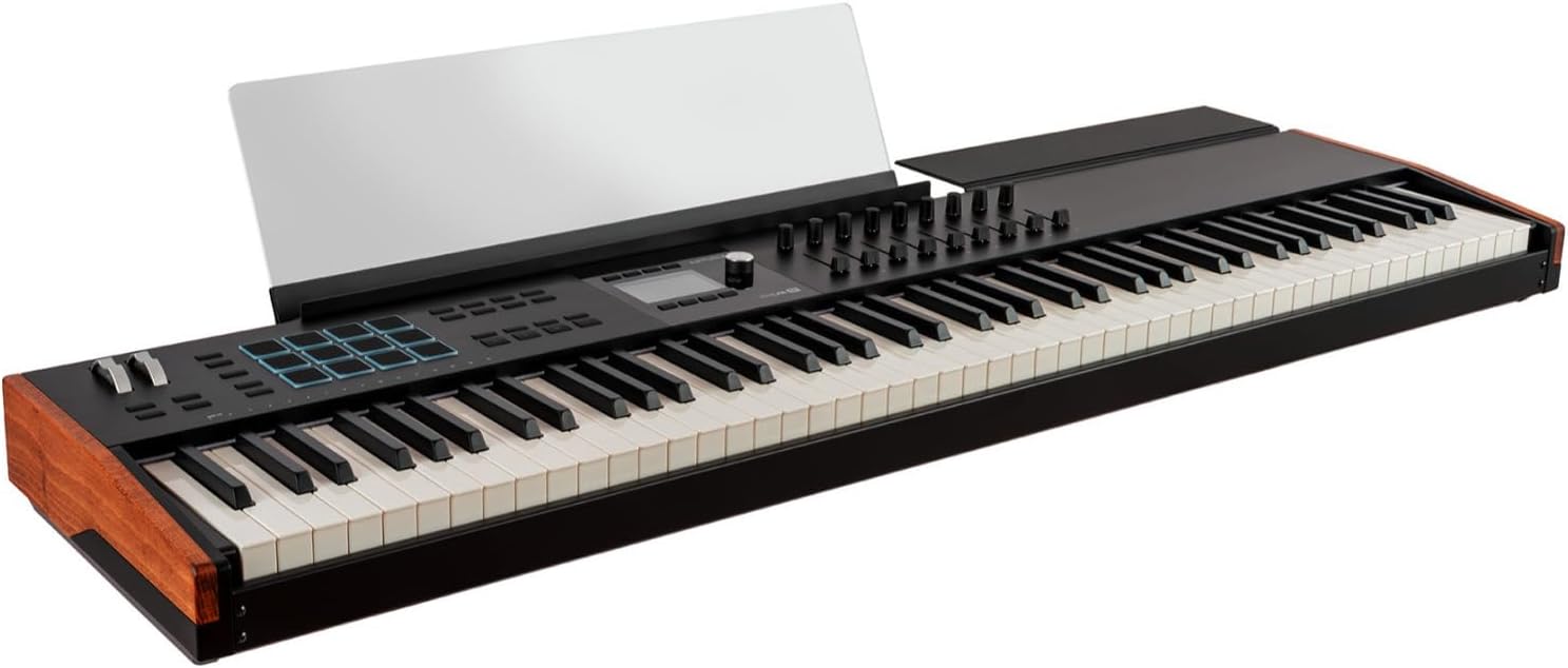 Arturia KeyLab 88 mk3 (Black) and Wooden Legs Bundle