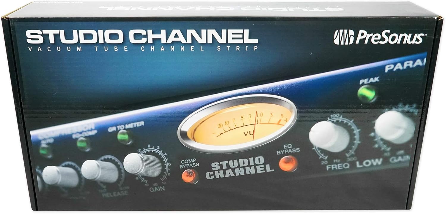 Presonus StudioChannel Recording Vacuum Tube Mic Preamp Strip Bundle with Rockville DMS40 40