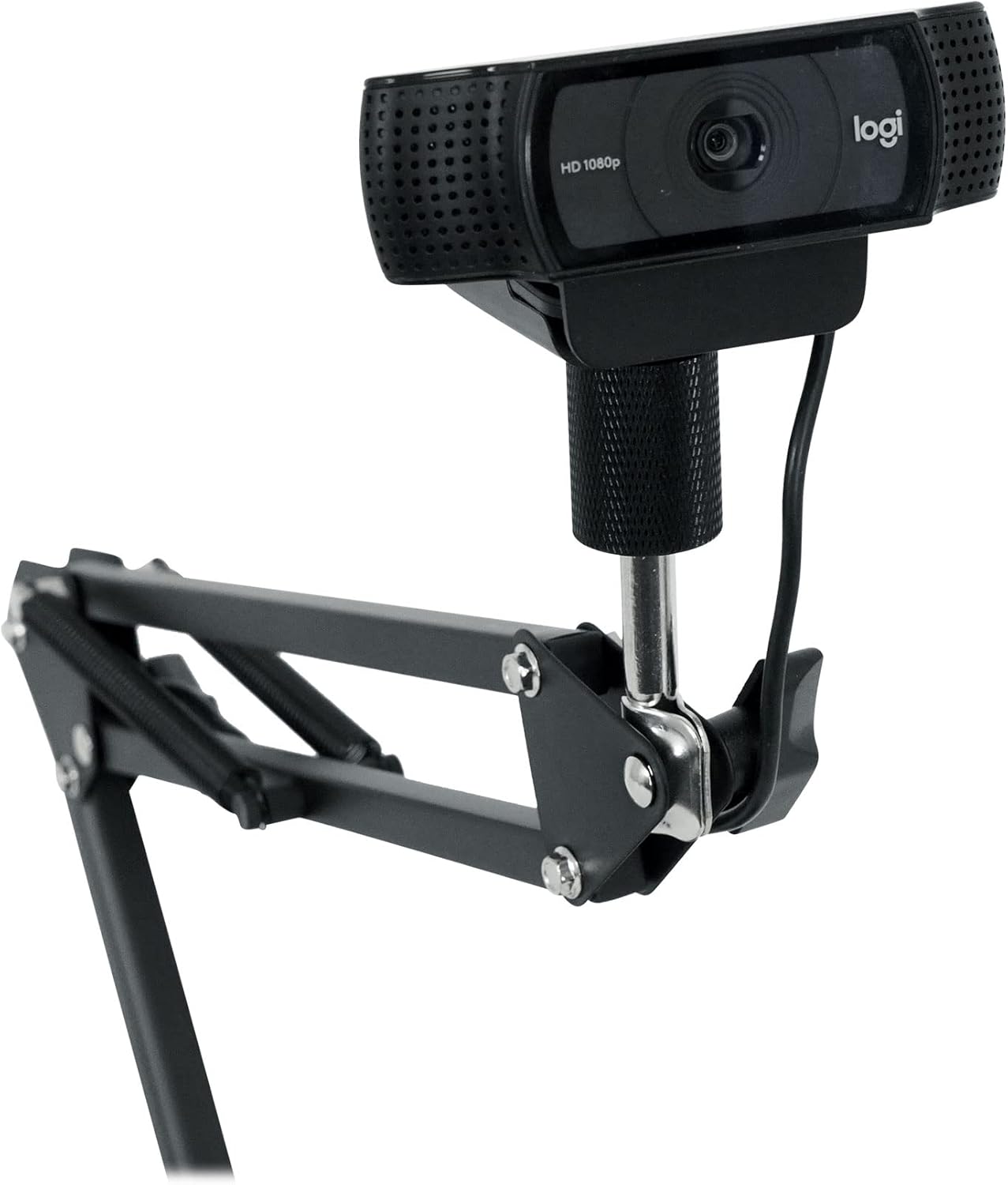 Rockville RCM02 Bundle: Studio Recording Condenser Microphone with Metal Shock Mount, iSTAND 85 Dual Desktop Boom Arm and Gooseneck Mic Stand, 2 Items