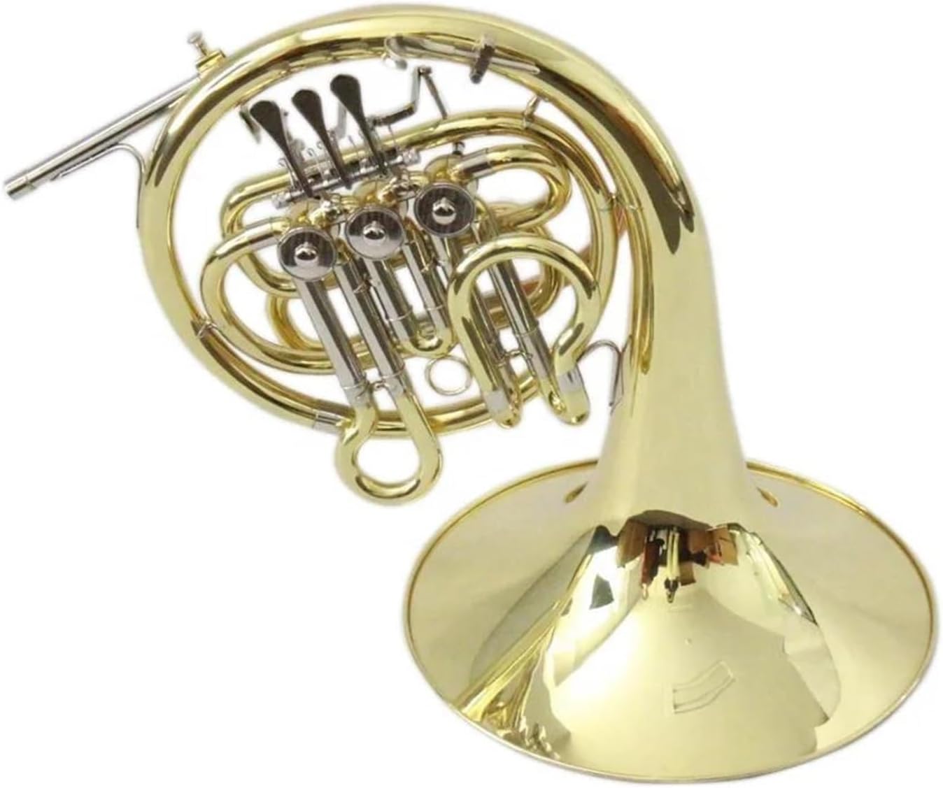 Brass French Horn Bb 3 Key Single Gold French Horn