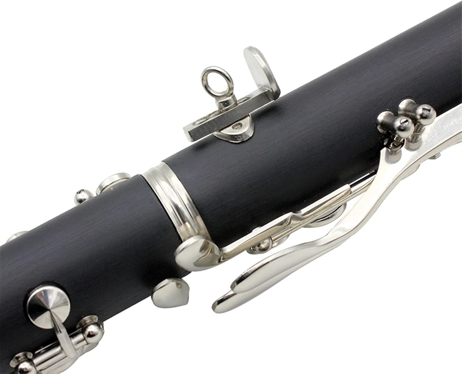 Standard Clarinet ABS 17 Key Clarinet BB Flat Soprano Binocular Clarinet with Cleaning Cloth Gloves Reed Case Woodwind Instrumen Beginner Clarinet