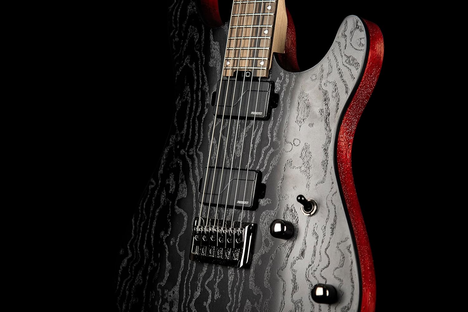Cort KX Series 500 Electric Guitar, Etched Black.