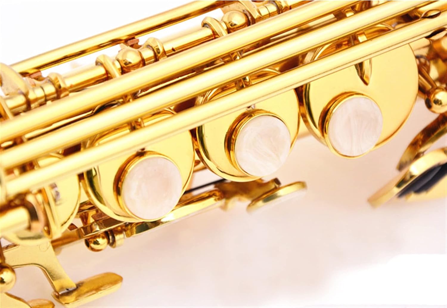 Saxophone Straight B-Flat Split Soprano Saxophone Key Type Woodwind Instrument