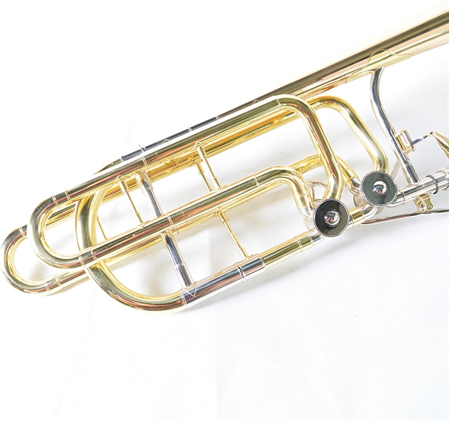 TSTS Professional Bass Pitch Trombone Bb/F/G/Db Tones are Suitable for Professional Performances Beginner Trombone